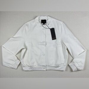 Trendy Ivory Women's Bomber Jacket